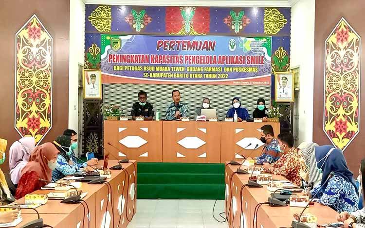 Dinkes Barito Utara Gelar Pertemuan Pengelola Smile Bagi Petugas RSUD