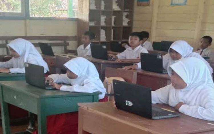Sebagian SD di Kotim yang Melaksanakan ANBK Terkendala Sinyal