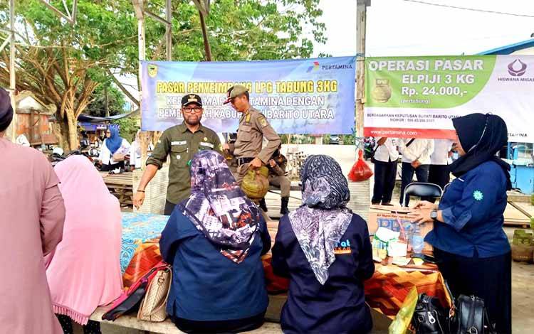 Disdagrin Barito Utara Gelar Pasar Penyeimbang Elpiji 3 Kilogram?