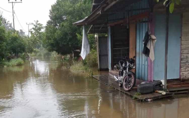 Debit Banjir Kalteng Mulai Turun