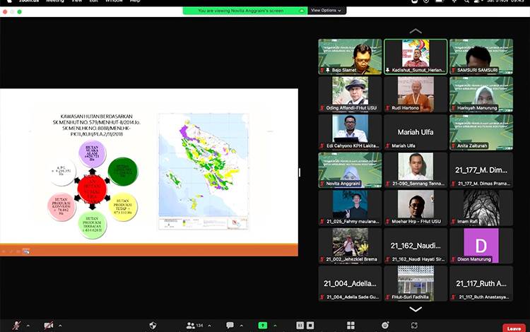 Magister Kehutanan dan Pusat Kajian Lanskap USU Gelar Webinar untuk Akselerasi Multiusaha Kehutanan