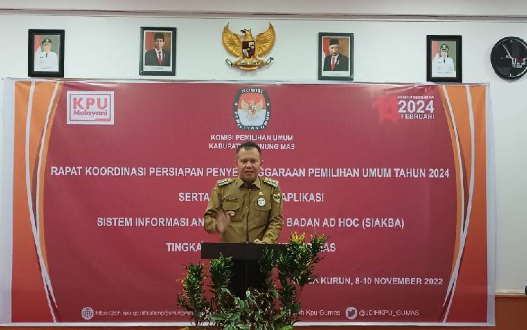 Dukungan Pemkab Gunung Mas kepada KPU untuk Sukseskan Pemilu 2024
