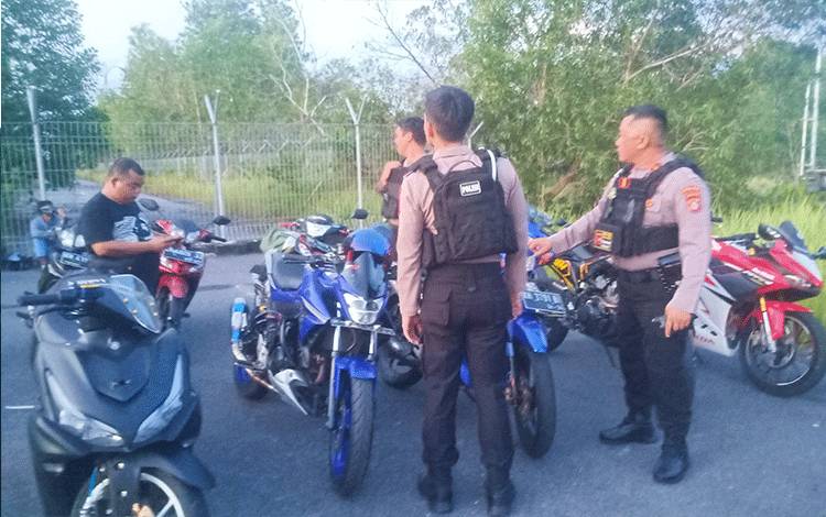 Polisi Amankan Belasan Motor Knalpot Brong di Palangka Raya