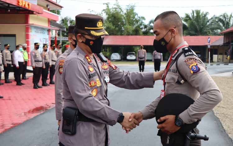 Siswa Latja SPN Polda Kalteng Latihan Kerja di Polres Katingan