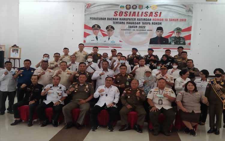 Satpol PP Katingan Sosialisasi Perda Kawasan Tanpa Rokok
