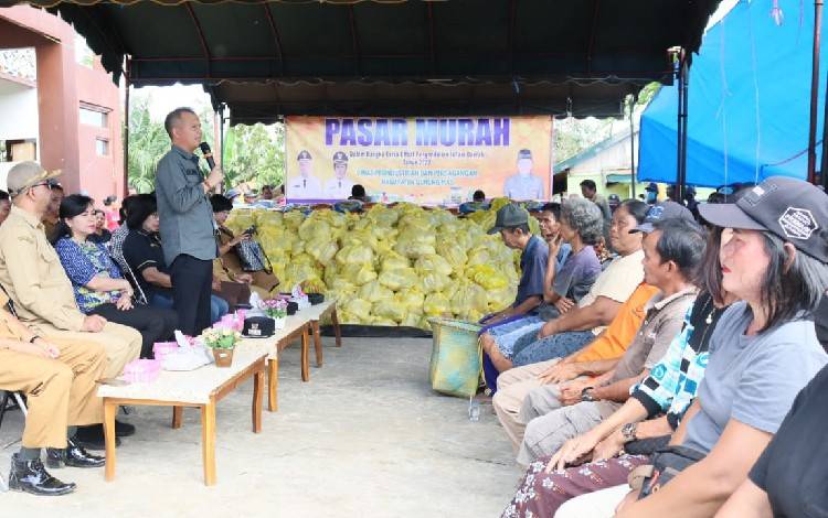 Masyarakat Kahayan Hulu Utara Sambut Baik Adanya Pasar Murah