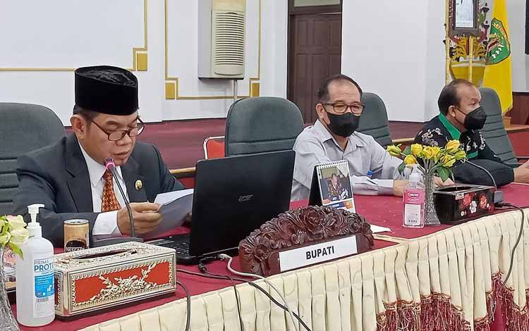 Bupati Barito Timur Sampaikan Tanggapan Terhadap Pemandangan Umum Fraksi Pendukung Dewan