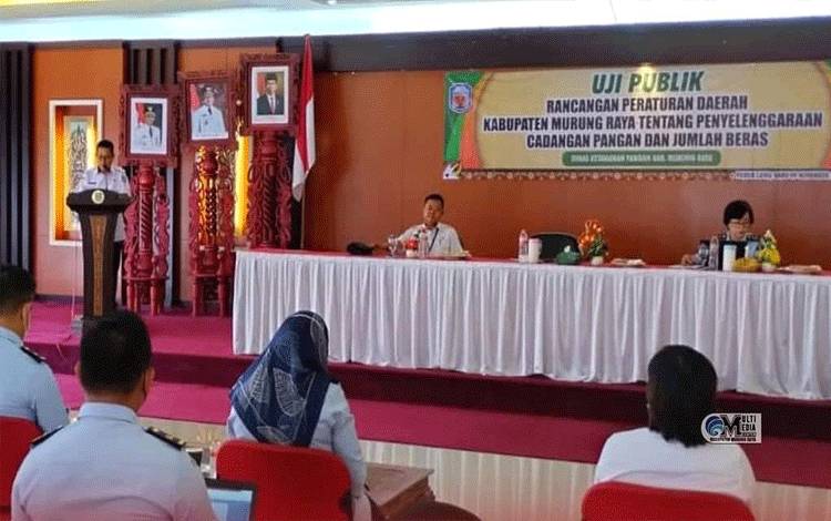 Pemkab Murung Raya Uji Publik Ranperda Cadangan Pangan