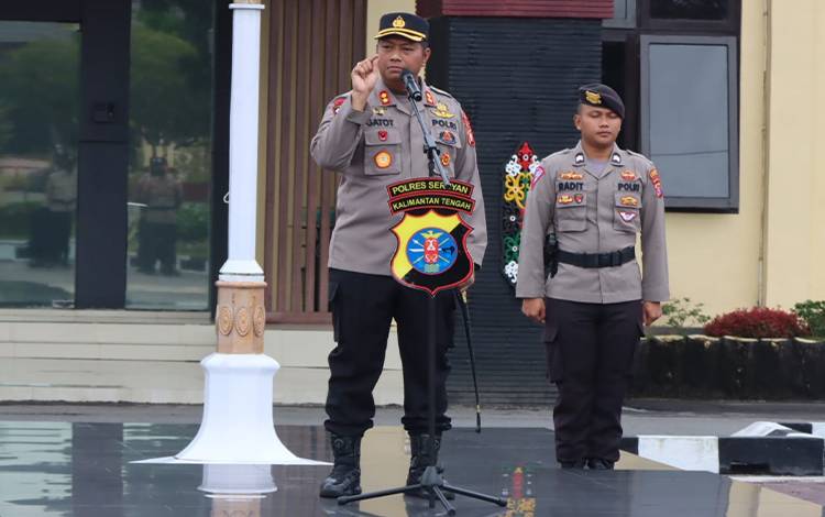 Kapolres Seruyan Tekankan Personel Hindari Pelanggaran