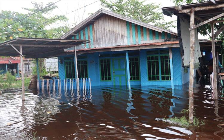 Sebagian Wilayah Mendawai Sudah Terendam