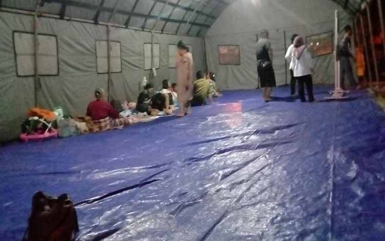 Pengungsi Mulai Dievakuasi ke Posko BPBD Palangka Raya