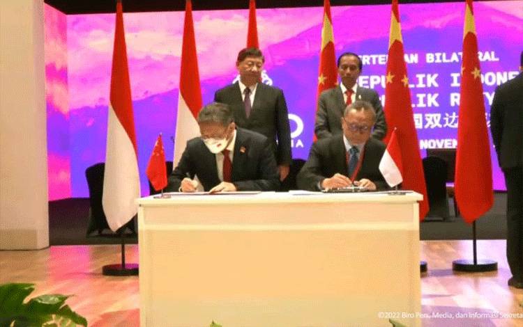 RI-Tiongkok Tanda Tangani Perjanjian BETC di Sela KTT G20