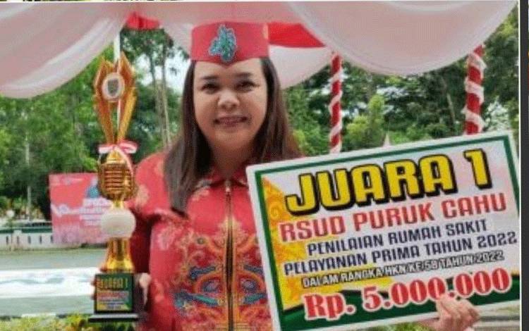 RSUD Puruk Cahu Raih Penghargaan Pelayanan Prima