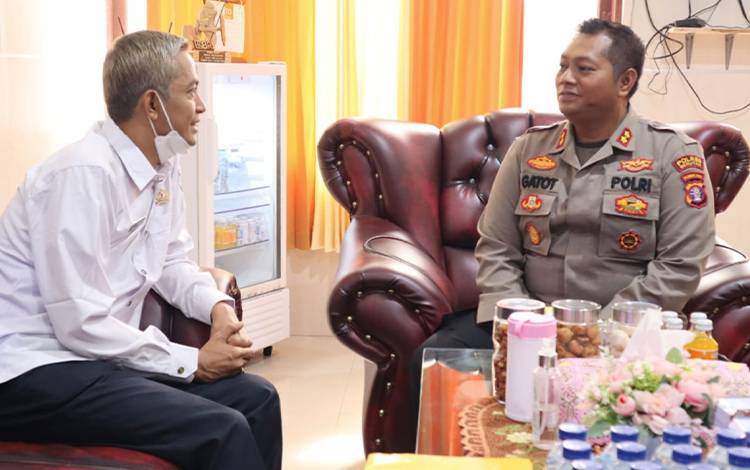 Kapolres Terima Kunjungan Bawaslu Kabupaten Seruyan