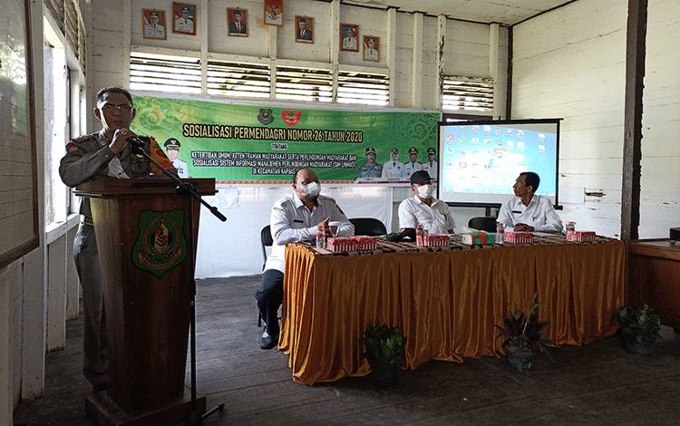 Satpol PP dan Damkar Sosialisasi Permen dan Sistem Informasi Manajemen Linmas di Kapuas Hilir
