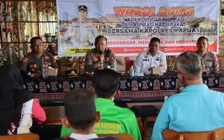 Kapolres Kapuas Silaturahmi dengan Para Tokoh di Kecamatan Bataguh