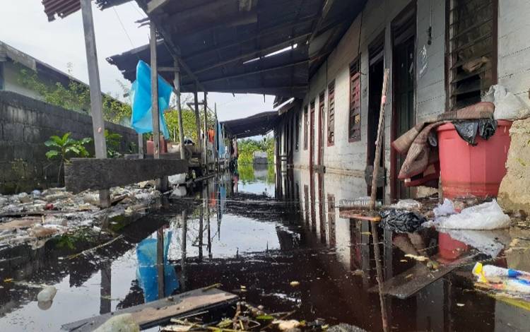 Ketinggian Banjir di Palangka Raya Mulai Menurun