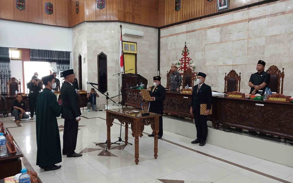 DPRD Kapuas Paripurna Istimewa Pelantikan PAW Anggota Dewan