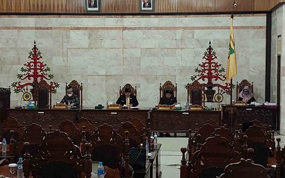 DPRD Kapuas Paripurna Penyampaian Pidato Pengantar Raperda APBD 2023