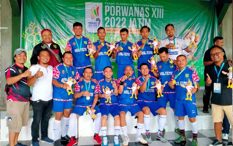 Tim Futsal PWI Kalteng Sabet Medali Emas Porwanas Malang Raya