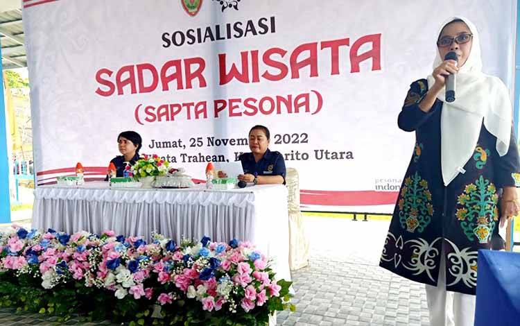 Disbudpar Kalteng dan Disbudparpora Barito Utara Sosialisasi Sadar Wisata