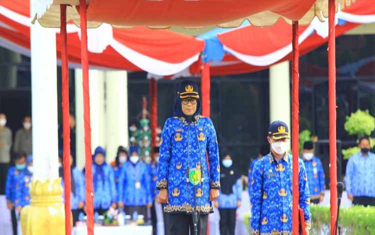 HUT KORPRI ke 51, Sekda Palangka Raya Ingatkan ASN Soal Netralitas