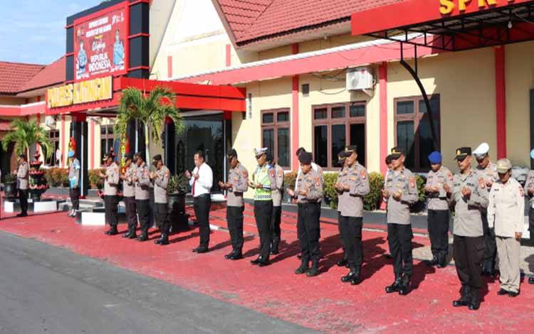 Polres Katingan Gelar Doa Bersama Terkait Jatuhnya Helikopter Polri