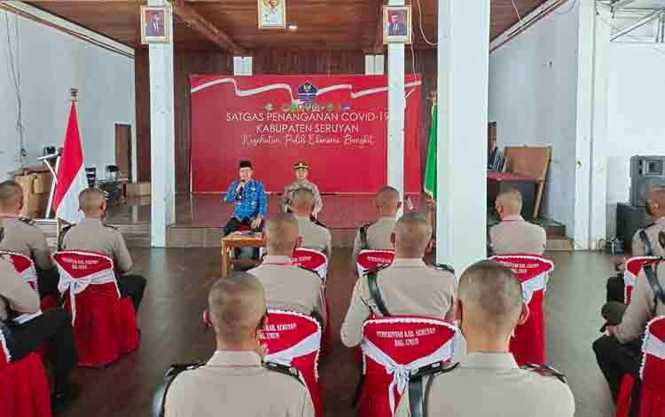 Bupati Seruyan Beri Pembekalan Kepada 27 Siswa SPN Polda Kalteng