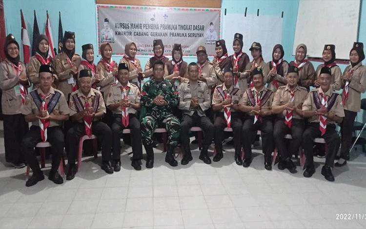Kwartir Cabang Gerakan Pramuka Seruyan Gelar Kursus Mahir Pembina Pramuka Tingkat Dasar di SMKN 1 Hanau