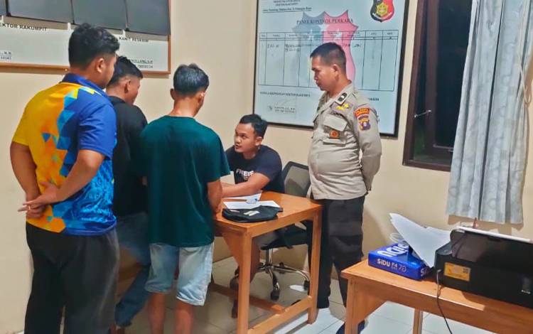 Polisi Amankan Terduga Pencuri Buah Sawit Perusahaan