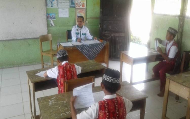 MIN 3 Kapuas Laksanakan Penilaian Akhir Semester