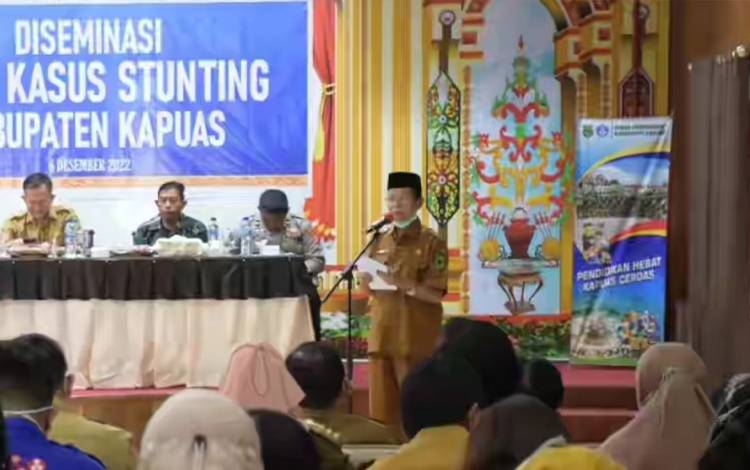 Wabup Ajak Tim Percepatan Penurunan Stunting di Kapuas Lebih Banyak Lakukan Intervensi di Lapangan
