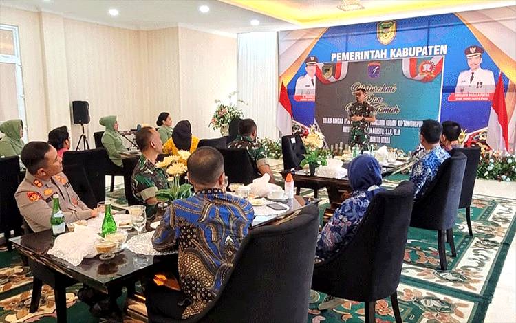 Pemkab Barito Utara Ramah Tamah dengan Pangdam XVII Tanjungpura
