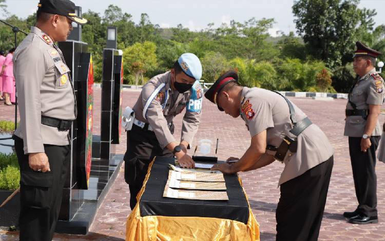 Jabatan Kasat, Kasi dan Kapolsek di Jajaran Polres Gumas Berganti