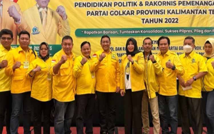 Legislator Kapuas Fraksi Golkar Ikuti Rakornis Pemenangan Pemilu