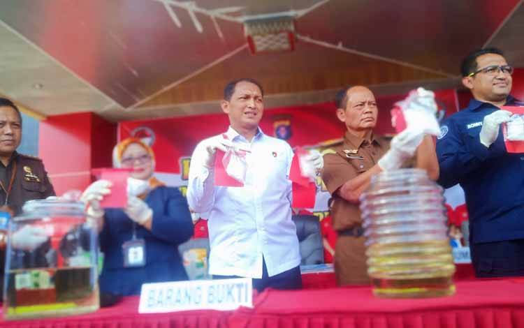 Polda Kalteng dan Jajaran Ungkap Hampir 33 Kg Sabu Sepanjang 2022