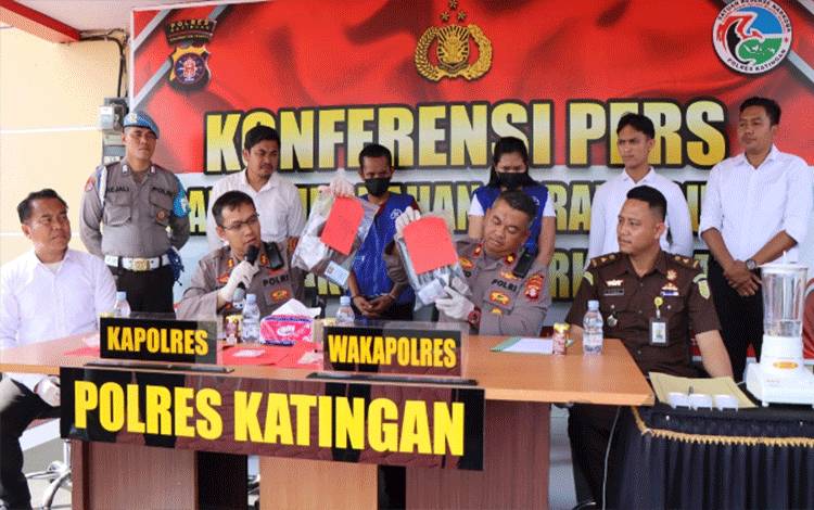 Satresnarkoba Polres Katingan Musnahkan 111,4 Gram Sabu