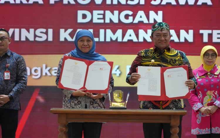 Kalteng dan Jatim Teken MoU Dagang