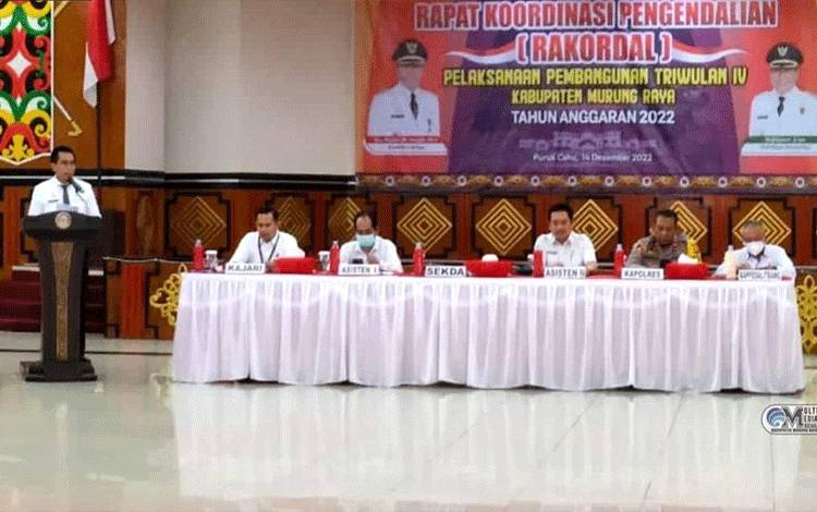 Rakordal Pelaksanaan Pembangunan Kabupaten Murung Raya