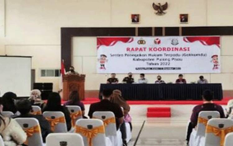 Perkuat Koordinasi, Tim Gakkumdu Pulang Pisau Rakor