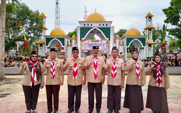 Kwarcab Sukamara Gelar Upacara Peringati Hari Gerakan Pramuka
