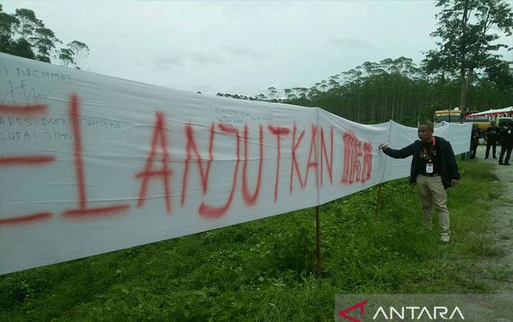 Desa se-Indonesia Bentang Spanduk Dukung Pembangunan IKN