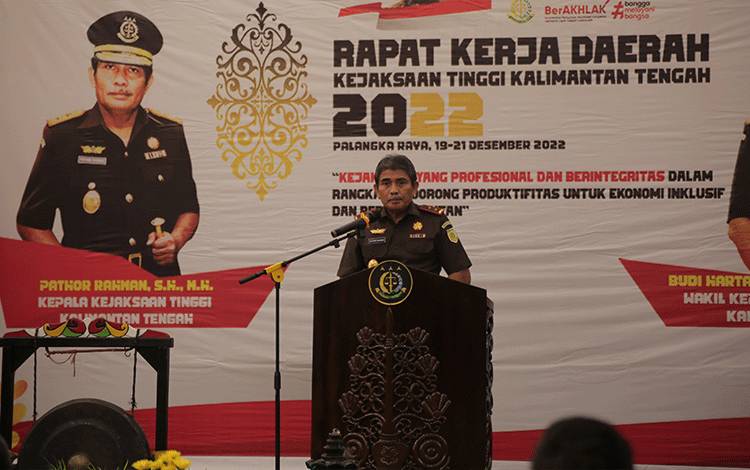Kajati Kalteng dalam Rakerda Minta ini Kepada Jajarannya