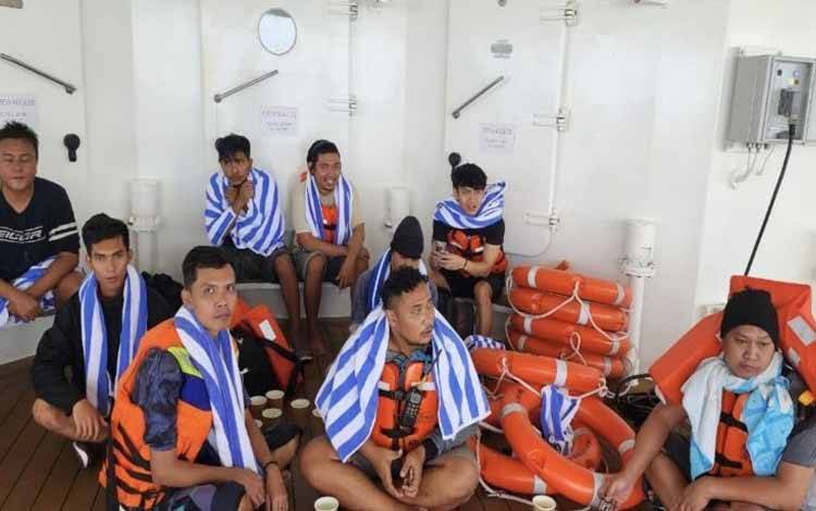 9 ABK Tugboat Terjebak Gelombang Tinggi Berhasil Dievakuasi di Kobar