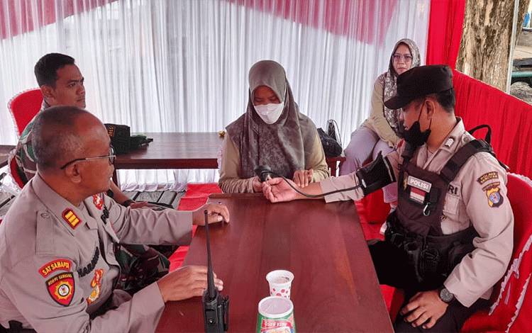 Dinas Kesehatan Seruyan Turunkan Tim Cek Kesehatan Petugas Pos Pengamanan Nataru