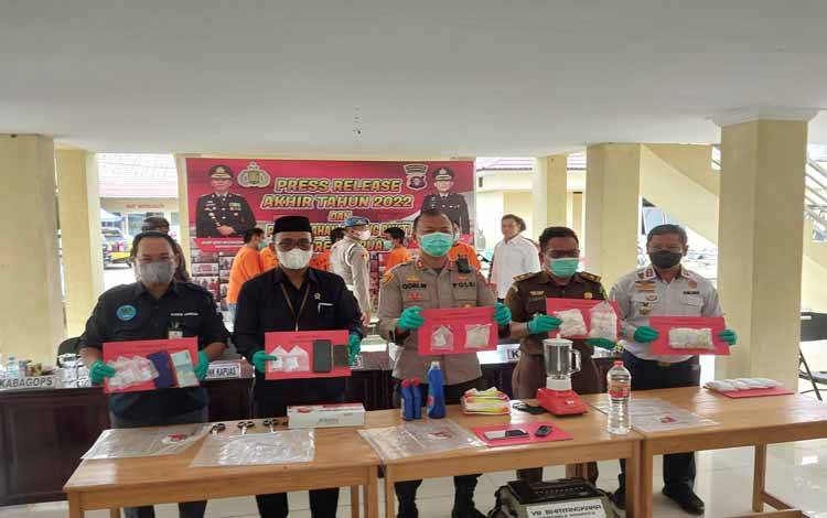 Polres Kapuas Tetapkan 64 Tersangka dari Kasus Narkoba di 2022