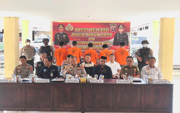 Kasus Tindak Pidana di Kapuas Tahun 2022 Alami Peningkatan Dibanding 2021