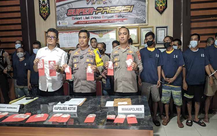 Penyitaan Barbuk Sabu dari Penanganan Kasus Selama 2022 di Kotim Capai 3,8 Kg