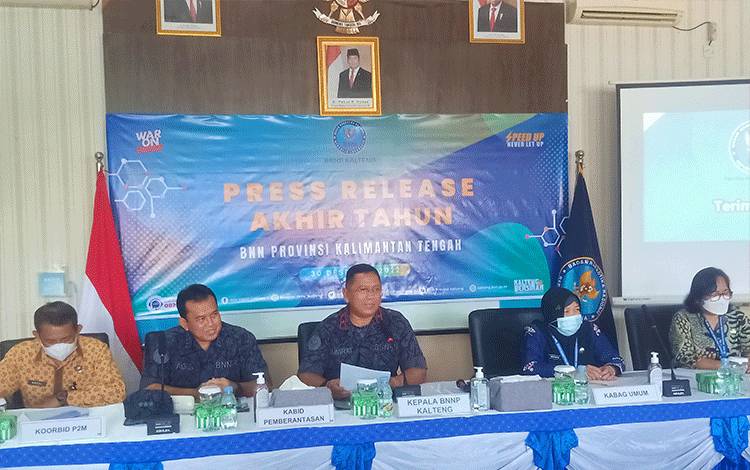 BNNP Kalteng Amankan 28 Tersangka dan Sita 2.074,44 Gram Sabu