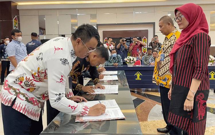 Rutan Tamiang Layang Teken Kontrak Bahan Makanan 2023
